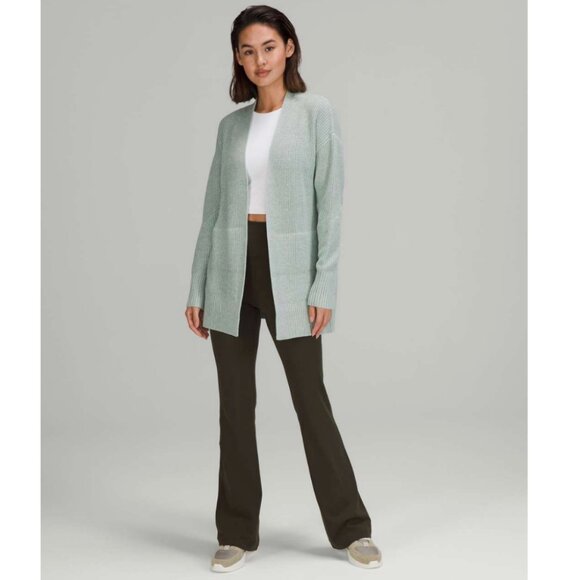 Lululemon Cashmere Knit Wrap Cardigan Sweater Relaxed Fit Open Oversized Long - Picture 5 of 12
